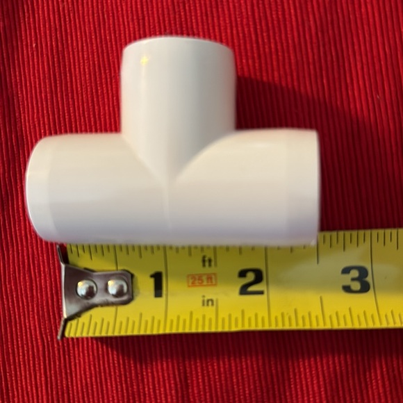 MARRTEUM 1/2 Inch 3 Way PVC T Elbow Fitting Furniture SCH40 Pipe Connector NWT - Picture 4 of 5
